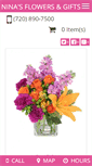 Mobile Screenshot of ninasflowersandgifts.biz