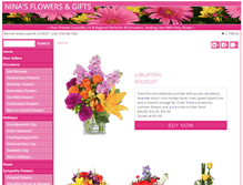 Tablet Screenshot of ninasflowersandgifts.biz